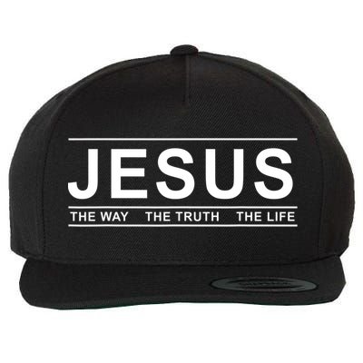 Jesus The Way The Truth The Life Jesus Christians Lover Wool Snapback Cap