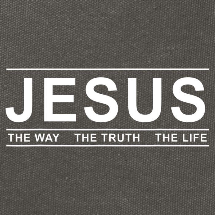 Jesus The Way The Truth The Life Jesus Christians Lover Cotton Canvas Backpack