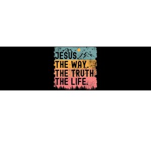 Jesus The Way Truth Life Bible Verse Christian Bumper Sticker