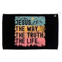 Jesus The Way Truth Life Bible Verse Christian Grommeted Golf Towel