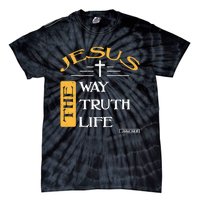 Jesus The Way Truth Life Christian Tie-Dye T-Shirt