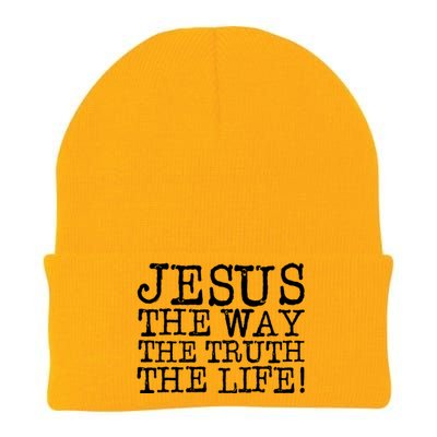 Jesus The Way The Truth The Life Knit Cap Winter Beanie