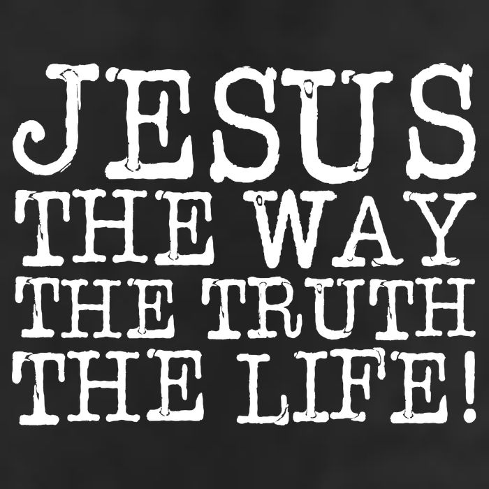 Jesus The Way The Truth The Life 7 Panel Mesh Trucker Snapback Hat
