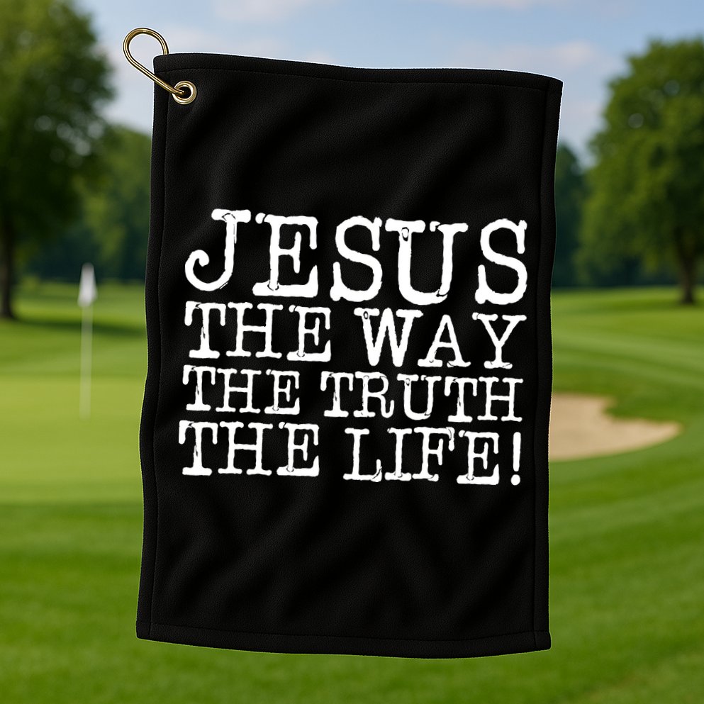Jesus The Way The Truth The Life Golf Towel