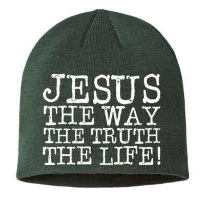 Jesus The Way The Truth The Life Sustainable Beanie