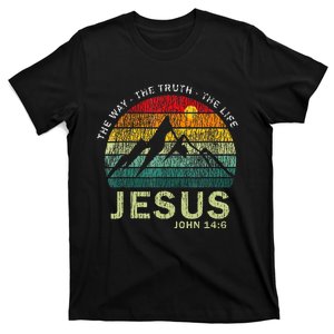 Jesus The Way Truth Life Christian Worship T-Shirt