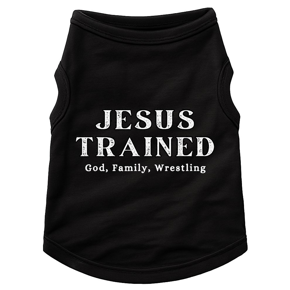 Jesus Trained Wrestling Jesus Trained God Family Wrestling Doggie Tank