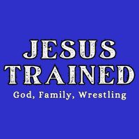 Jesus Trained Wrestling Jesus Trained God Family Wrestling Women's V-Neck T-Shirt