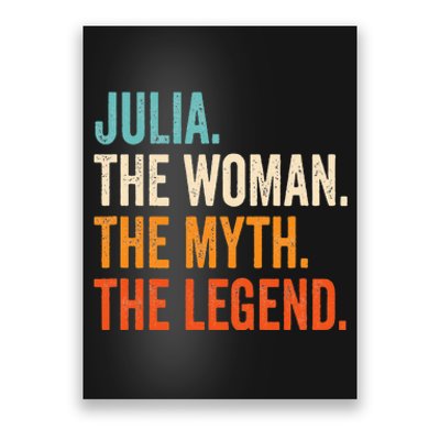 Julia The Woman The Myth The Legend First Name Julia  Poster