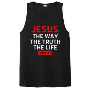 Jesus The Way Truth Life John 146 Christian Bible Verse PosiCharge Competitor Tank