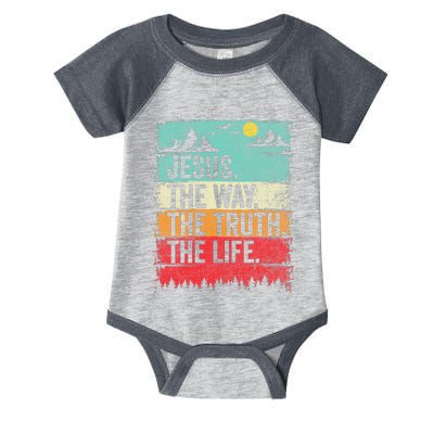 Jesus The Way Truth Life Christian Worship Infant Baby Jersey Bodysuit