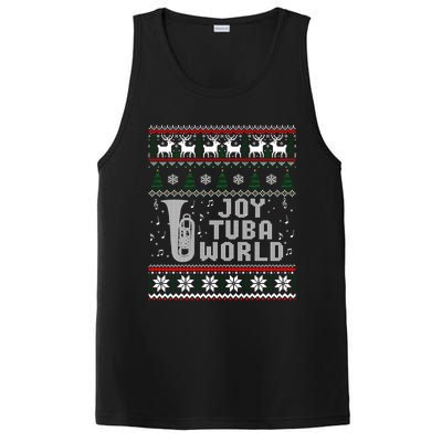 Joy Tuba World Funny Christmas Ugly Sweater PosiCharge Competitor Tank