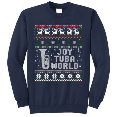 Joy Tuba World Funny Christmas Ugly Sweater Sweatshirt