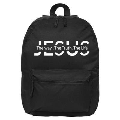 Jesus The Way The Truth The Life Jesus Christians Lover 16 in Basic Backpack