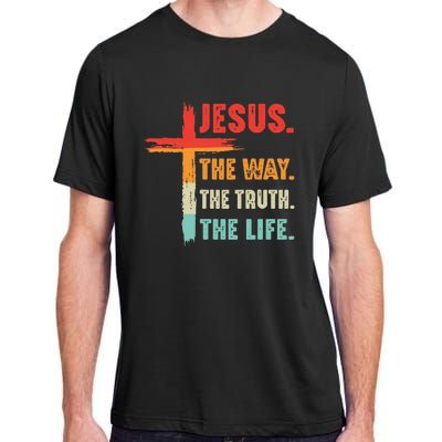 Jesus The Way The Truth The Life Christian Adult ChromaSoft Performance T-Shirt