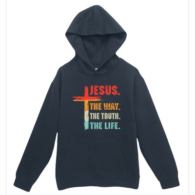 Jesus The Way The Truth The Life Christian Urban Pullover Hoodie