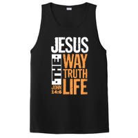 Jesus The Way Truth Life John 14:6 Christian Bible Verse PosiCharge Competitor Tank