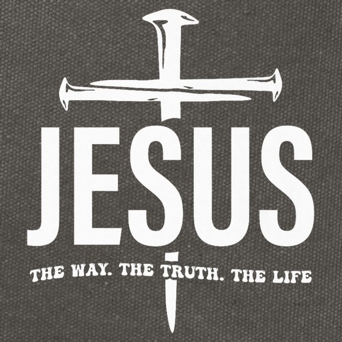 Jesus The Way. The Truth. The Life Cotton Canvas Backpack