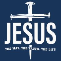Jesus The Way. The Truth. The Life Drawstring Bag