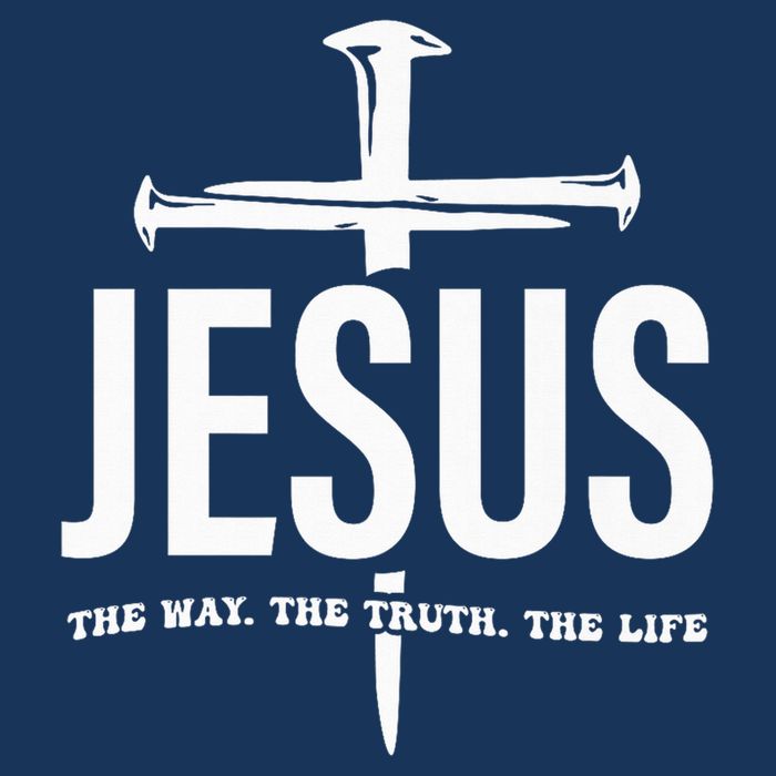 Jesus The Way. The Truth. The Life Drawstring Bag