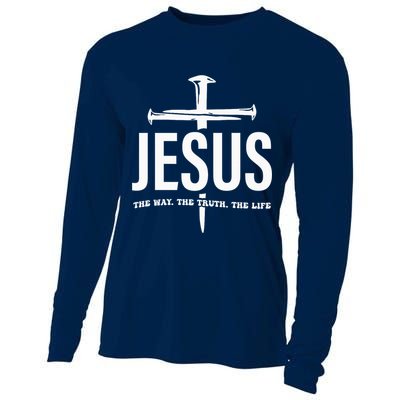 Jesus The Way. The Truth. The Life Cooling Performance Long Sleeve Crew