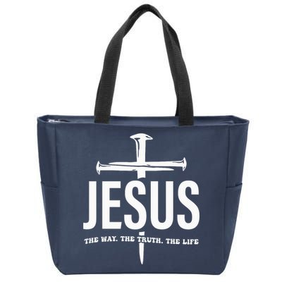Jesus The Way. The Truth. The Life Zip Tote Bag