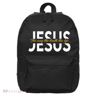 Jesus The Way And The Truth And The Life 16 in Basic Backpack