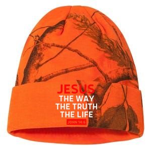 Jesus The Way Truth Life John 146 Christian Bible Verse Kati Licensed 12" Camo Beanie