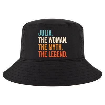 Julia The Woman The Myth The Legend First Name Julia Cool Comfort Performance Bucket Hat