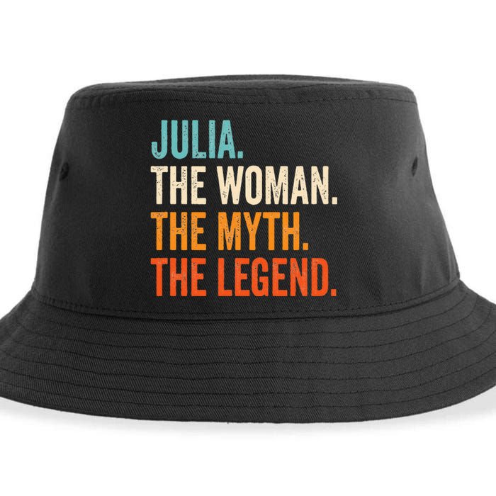 Julia The Woman The Myth The Legend First Name Julia Sustainable Bucket Hat