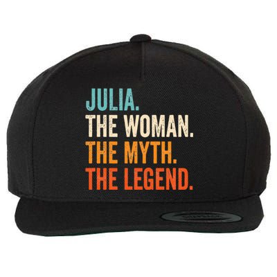 Julia The Woman The Myth The Legend First Name Julia Wool Snapback Cap