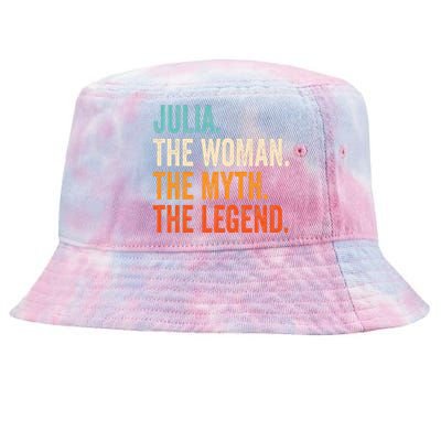 Julia The Woman The Myth The Legend First Name Julia Tie-Dyed Bucket Hat