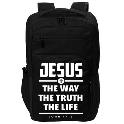 Jesus The Way The Truth The Life Bible Verse Jesus Gift Impact Tech Backpack