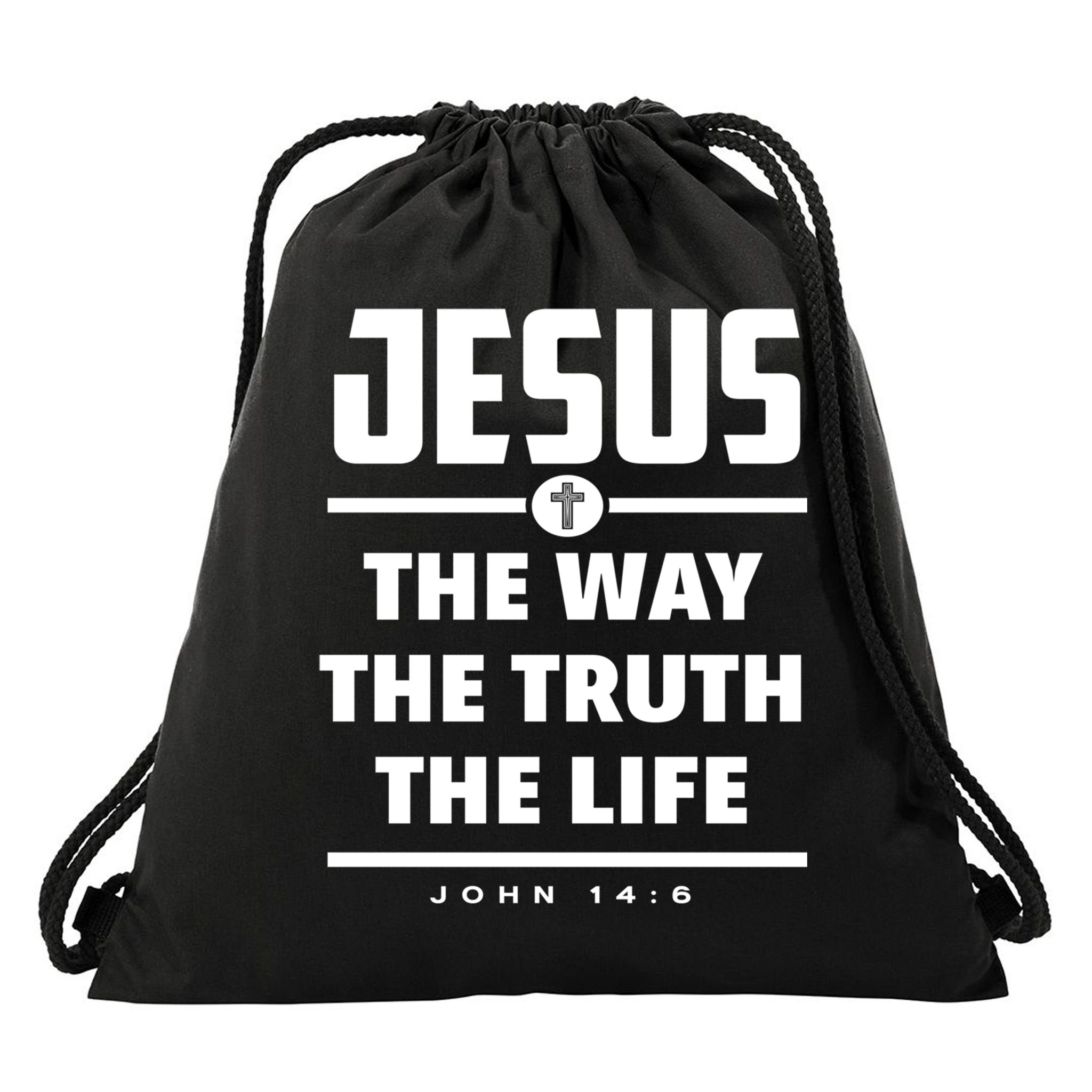 Jesus The Way The Truth The Life Bible Verse Jesus Gift Drawstring Bag