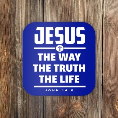 Jesus The Way The Truth The Life Bible Verse Jesus Gift Coaster