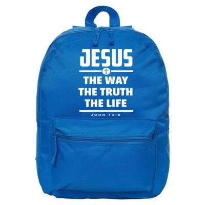 Jesus The Way The Truth The Life Bible Verse Jesus Gift 16 in Basic Backpack