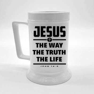 Jesus The Way The Truth The Life Bible Verse Jesus Gift Beer Stein