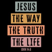 Jesus The Way Truth Life Bible Verse Backpack