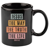 Jesus The Way Truth Life Bible Verse 11oz C Handle Ceramic Mug