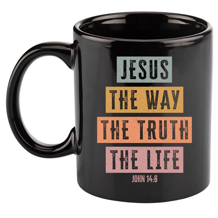 Jesus The Way Truth Life Bible Verse 11oz C Handle Ceramic Mug