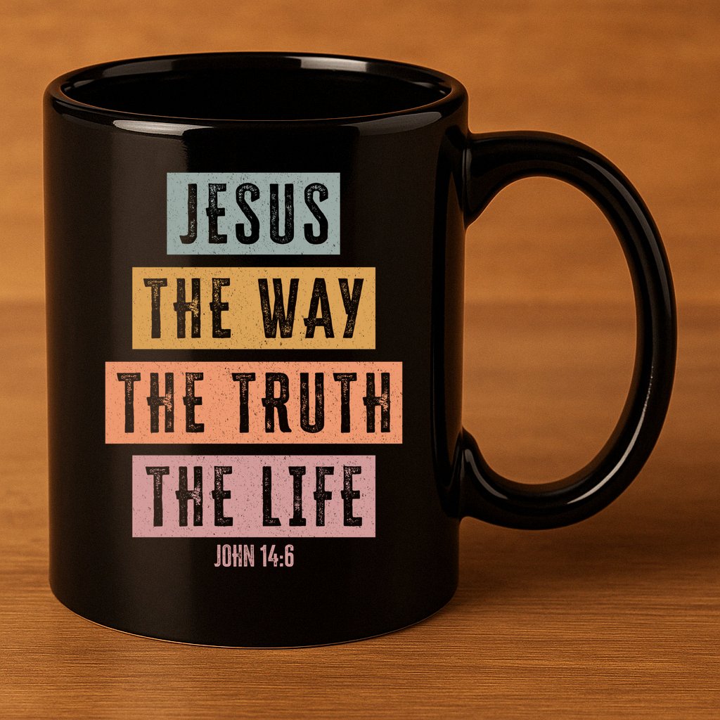 Jesus The Way Truth Life Bible Verse 11oz C Handle Ceramic Mug