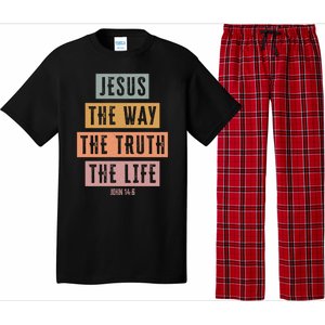 Jesus The Way Truth Life Bible Verse Pajama Set