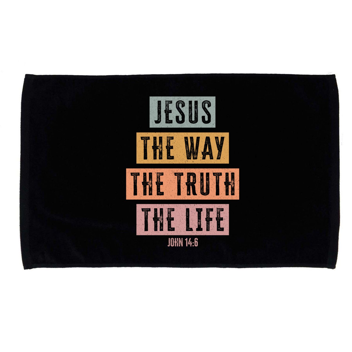 Jesus The Way Truth Life Bible Verse Microfiber Hand Towel