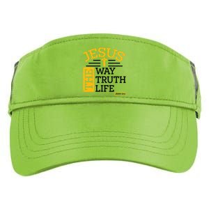 Jesus The Way Truth Life John 14:6 Adult Drive Performance Visor