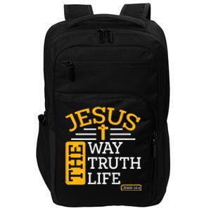 Jesus The Way Truth Life John 14:6 Impact Tech Backpack