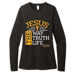 Jesus The Way Truth Life John 14:6 Womens CVC Long Sleeve Shirt