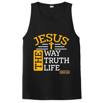 Jesus The Way Truth Life John 14:6 PosiCharge Competitor Tank