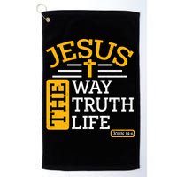 Jesus The Way Truth Life John 14:6 Golf Towel