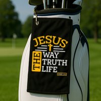 Jesus The Way Truth Life John 14:6 Golf Towel