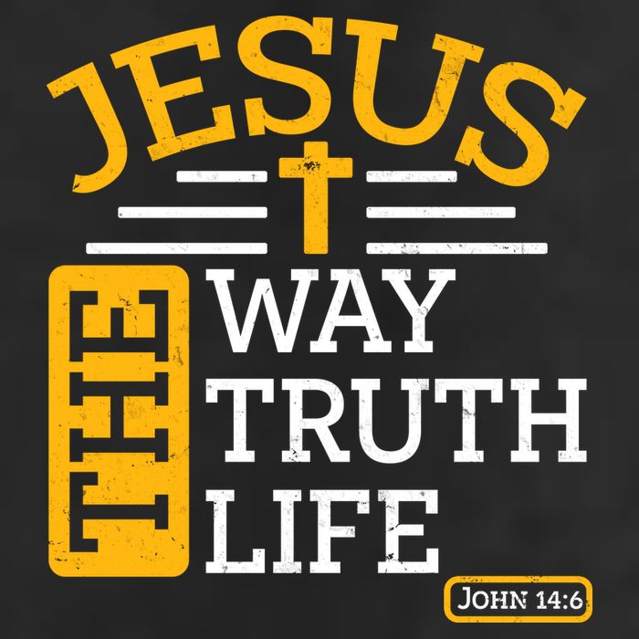 Jesus The Way Truth Life John 14:6 Golf Towel